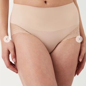NWT size S SPANX Soft Nude Lace Trim Panties Two Pairs Undie-Tectable